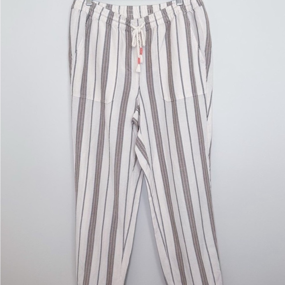 J.Jill Stripe Linen Pants
